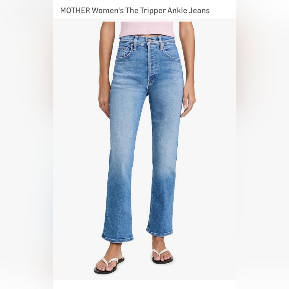 MOTHER The Tripper High Rise Cropped Jeans Size 27